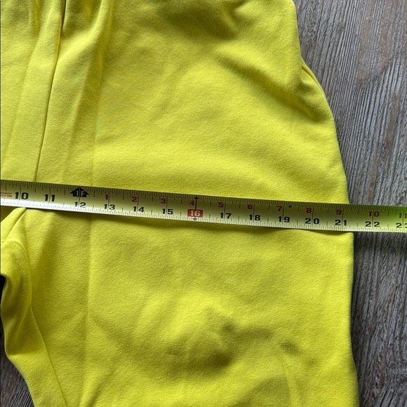 Ann Mashburn YELLOW Faye Crop Flares Bright  Yellow Pants Large - Picture 3 of 8